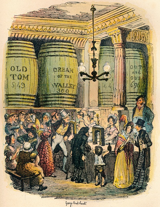 An illustration of “The Gin Palace” for Hard Times by Charles Dickens. (Photo: The Print Collector/Getty Images)